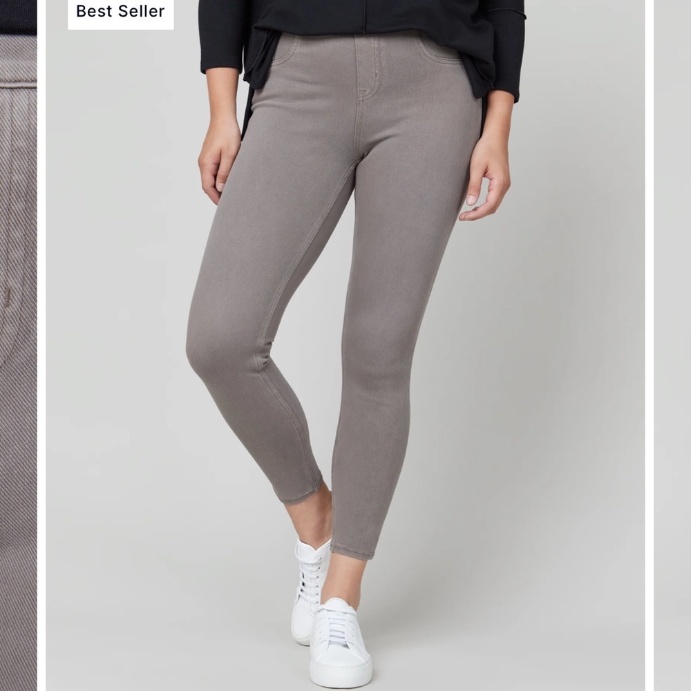 Spanx jean-ish ankle leggings grey. XS petite. NWT.
